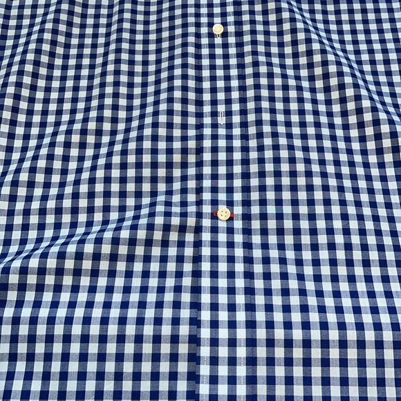 NWOT -Men’s L - Berkley Jensen Wrinkle Free ShortSleeve button down -(BLUE)- - Picture 8 of 11